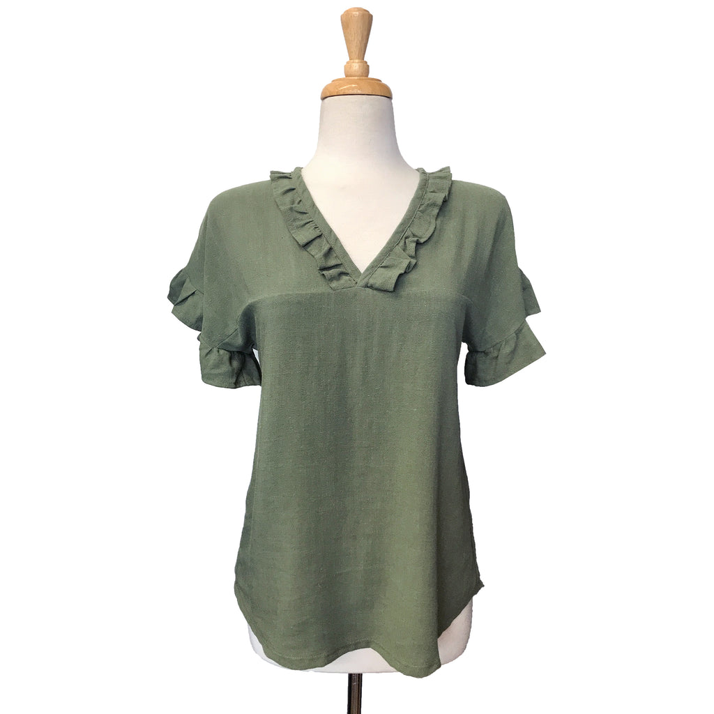 Mia Top - Green - Sale