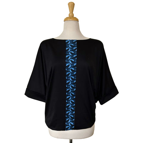 Batwing Top - Ravens - Black