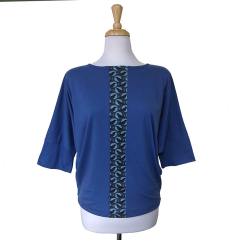 Batwing Top - Ravens - Blue