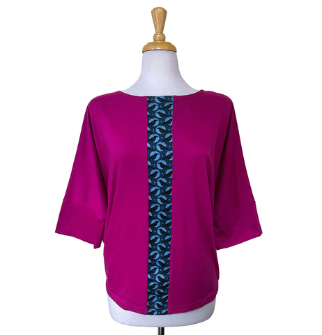 Batwing Top - Ravens - Pink