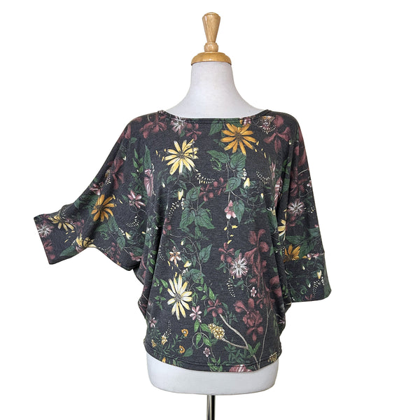 Batwing Top - Faded Floral