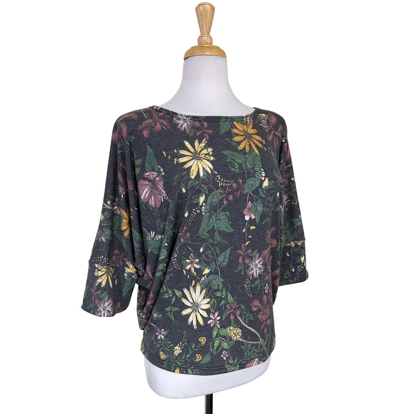 Batwing Top - Faded Floral