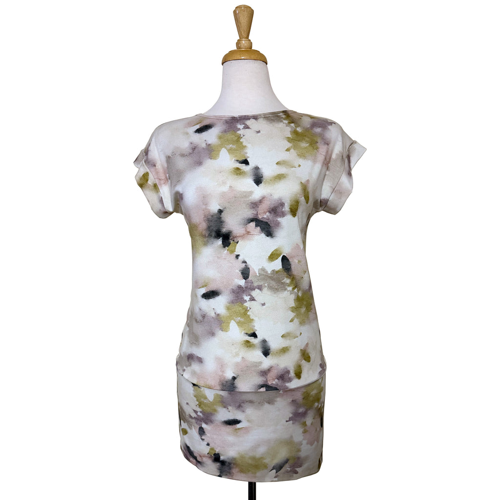 Julia Tunic - Dewdrop Garden - Pink/Green